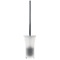 Free Standing Toilet Brush Holder Made From Thermoplastic Resins in Transparent Finish